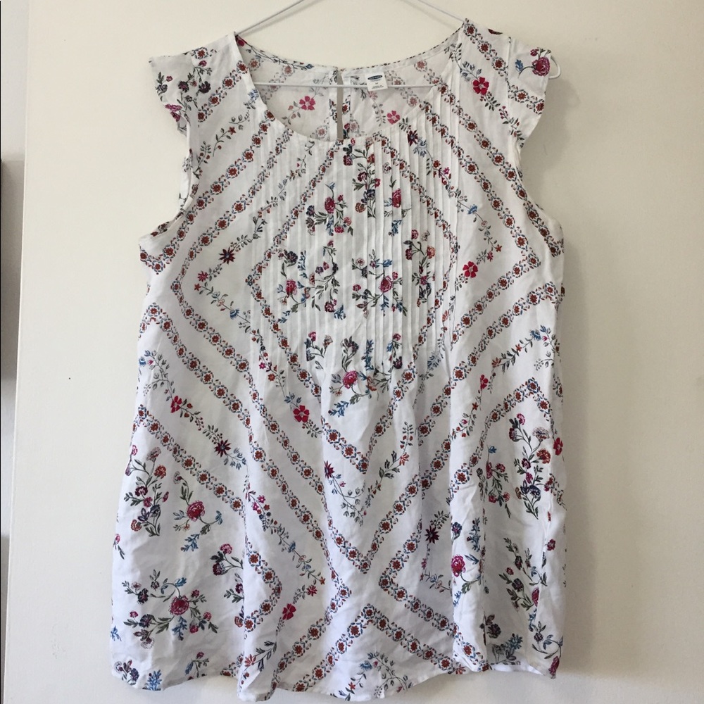 Floral Ruffle tank from Old Navy
